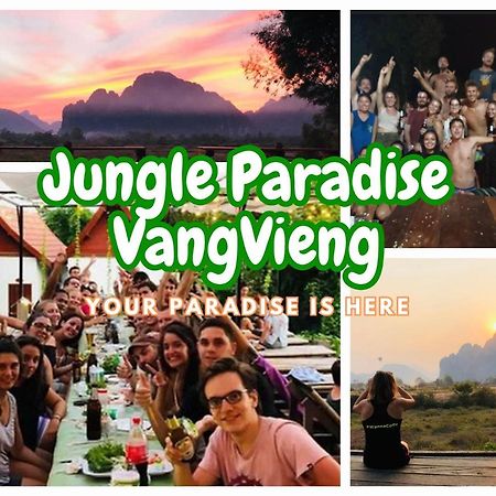 Jungle Paradise Vangvieng - Bungalows Vangviang Kültér fotó