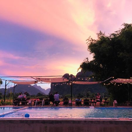 Jungle Paradise Vangvieng - Bungalows Vangviang Kültér fotó