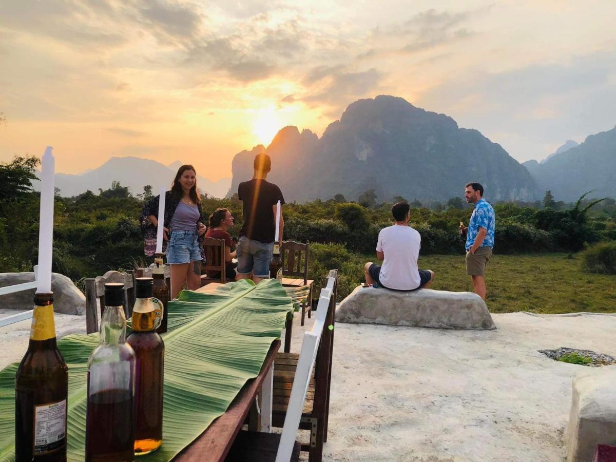 Jungle Paradise Vangvieng - Bungalows Vangviang Kültér fotó