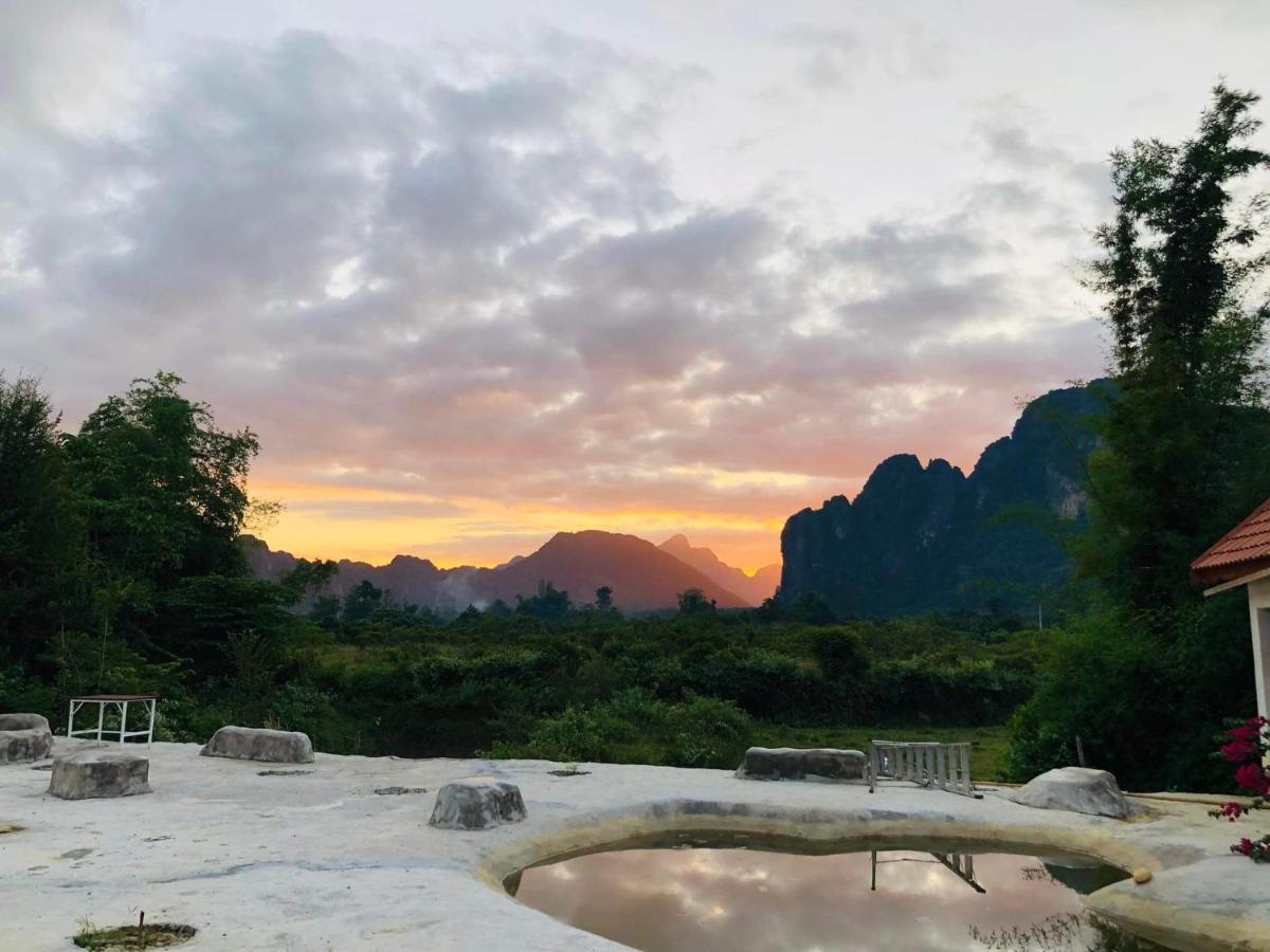 Jungle Paradise Vangvieng - Bungalows Vangviang Kültér fotó