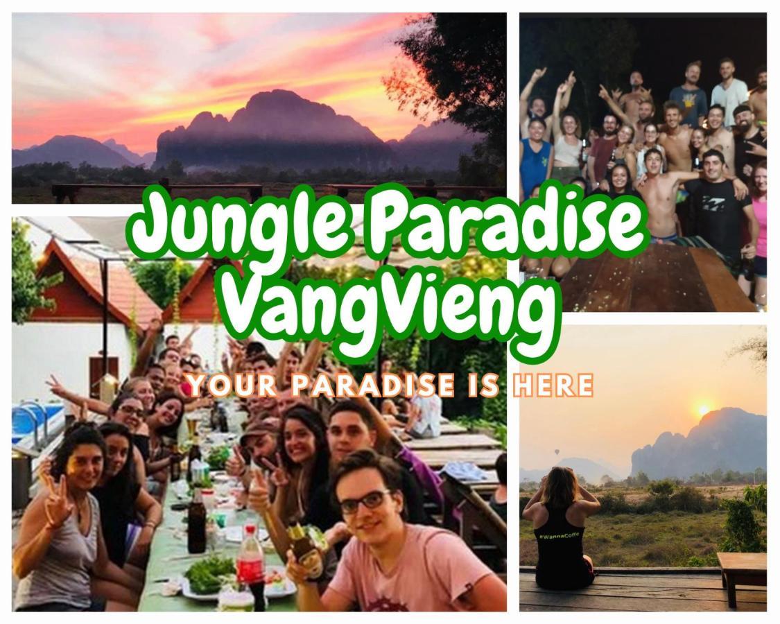 Jungle Paradise Vangvieng - Bungalows Vangviang Kültér fotó