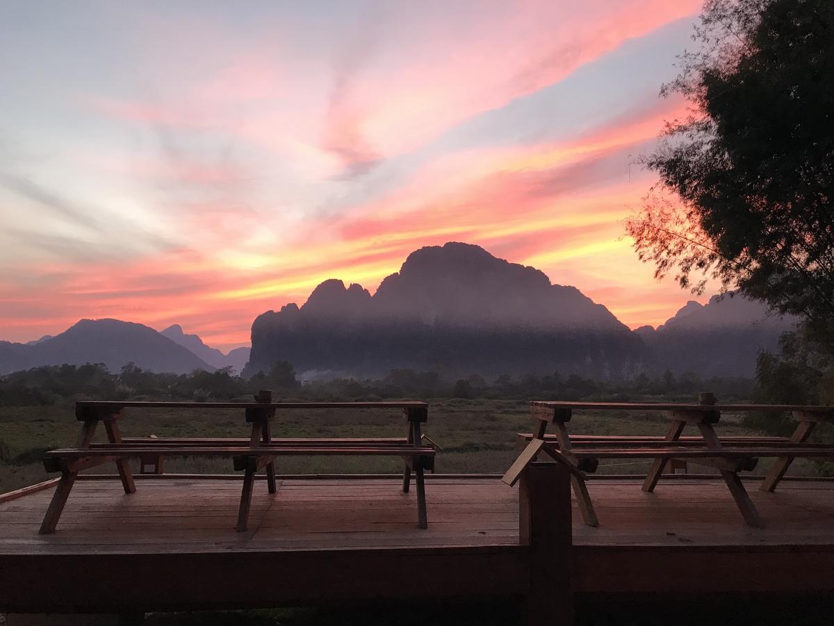 Jungle Paradise Vangvieng - Bungalows Vangviang Kültér fotó