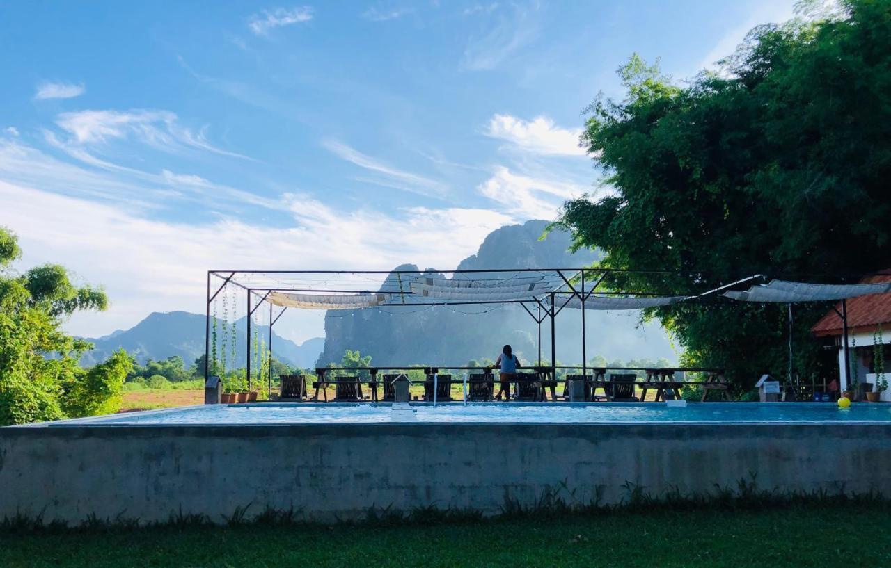 Jungle Paradise Vangvieng - Bungalows Vangviang Kültér fotó
